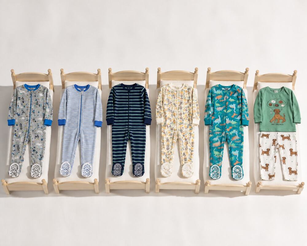 Carter's Gerber 6 Piece Pajama Set Bundle Toddler Size 3T